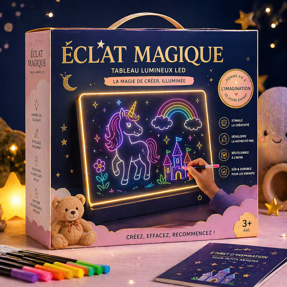 Tableau Lumineux LED Magique Rechargeable