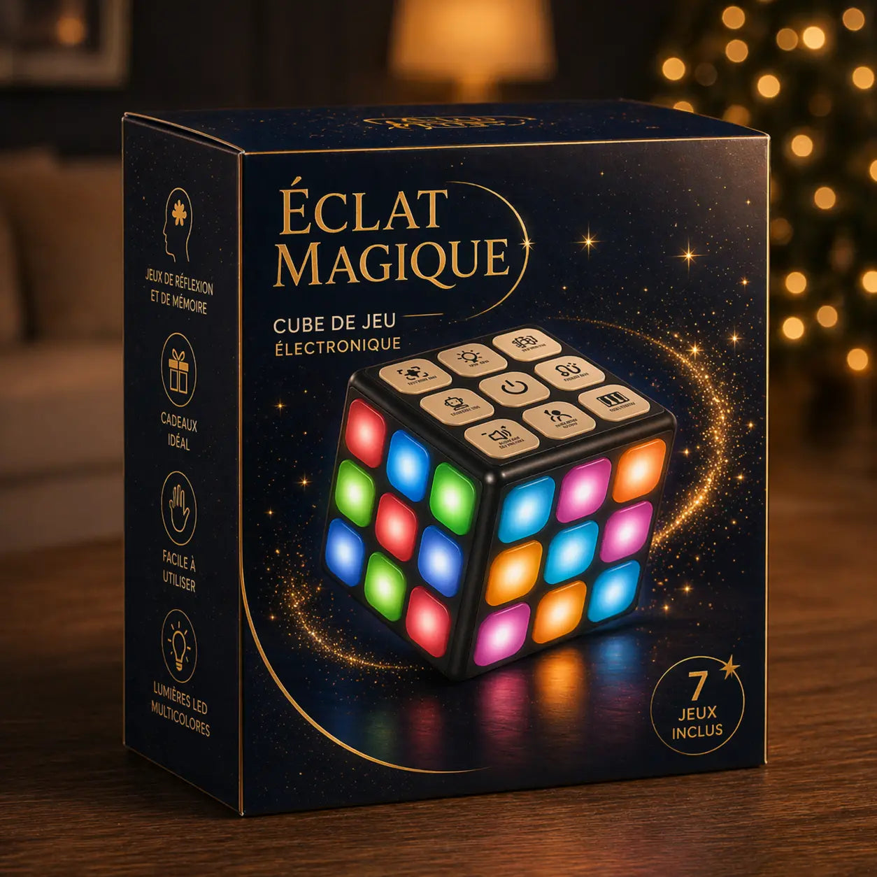 Cube de Jeu Électronique Lumineux